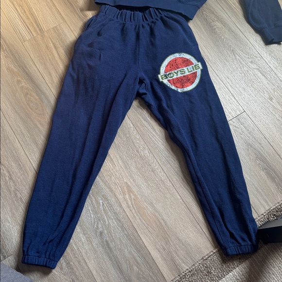 Boy Lie Navy Sweatshirt and Sweatpants - Picture 2 of 5